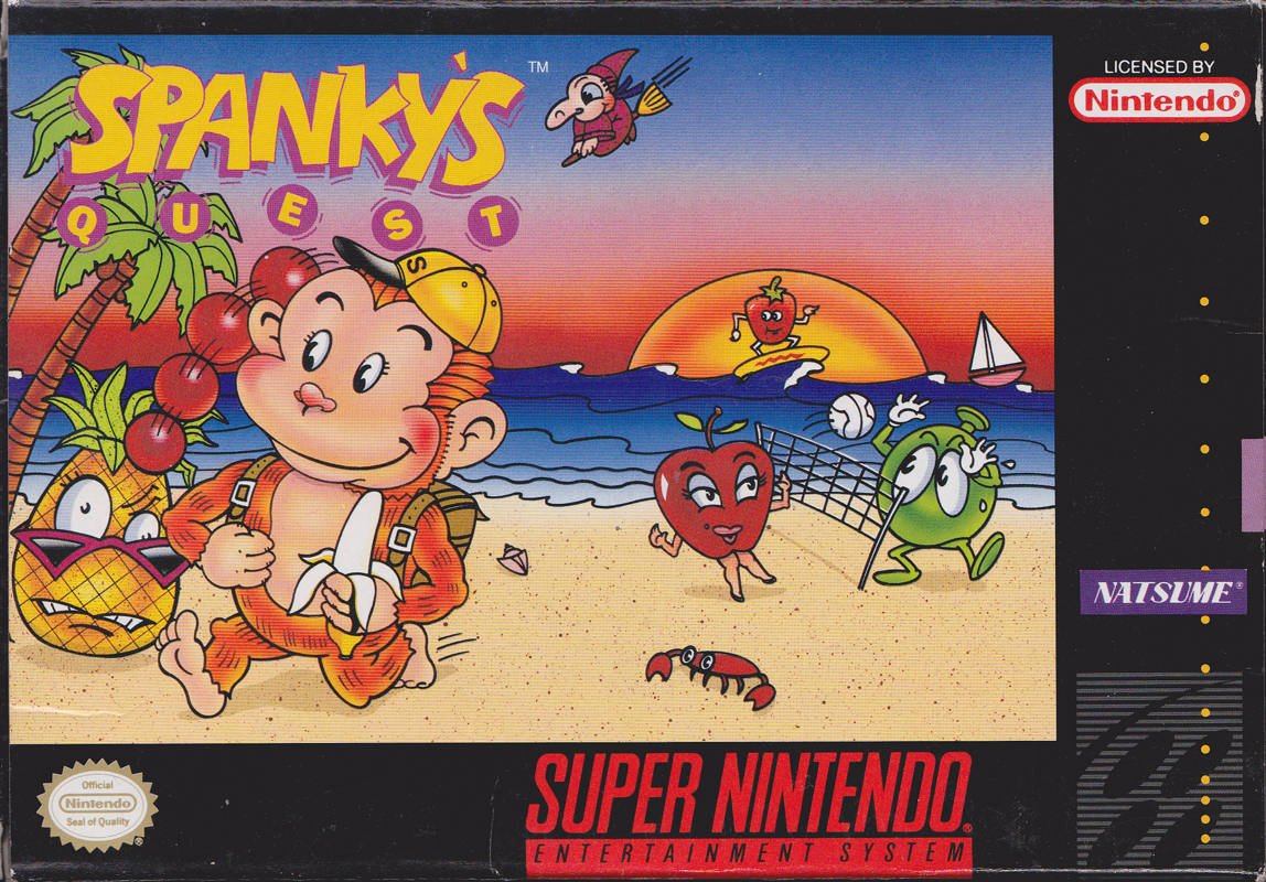Spanky's Quest box art for Super Nintendo